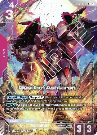 Gundam Ashtaron (R+) (GD02-040) Holofoil - Dual Impact