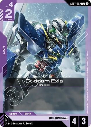 Gundam Exia (ST07-002) - Starter Deck 07: Celestial Drive