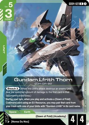 Gundam Lfrith Thorn (GD04-021) Holofoil - Phantom Aria