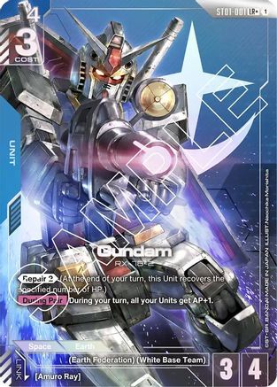 Gundam (LR+) (ST01-001) Holofoil - Starter Deck 01: Heroic Beginnings