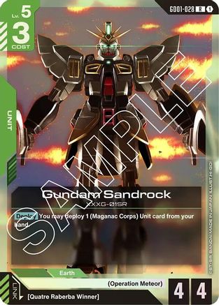 Gundam Sandrock (GD01-028) Holofoil - Newtype Rising