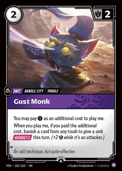 Gust Monk (101) Foil - Riftbound Promotional Cards