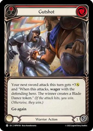 Gutshot (Red) (MPW109) Rainbow Foil - Mastery Pack Warrior