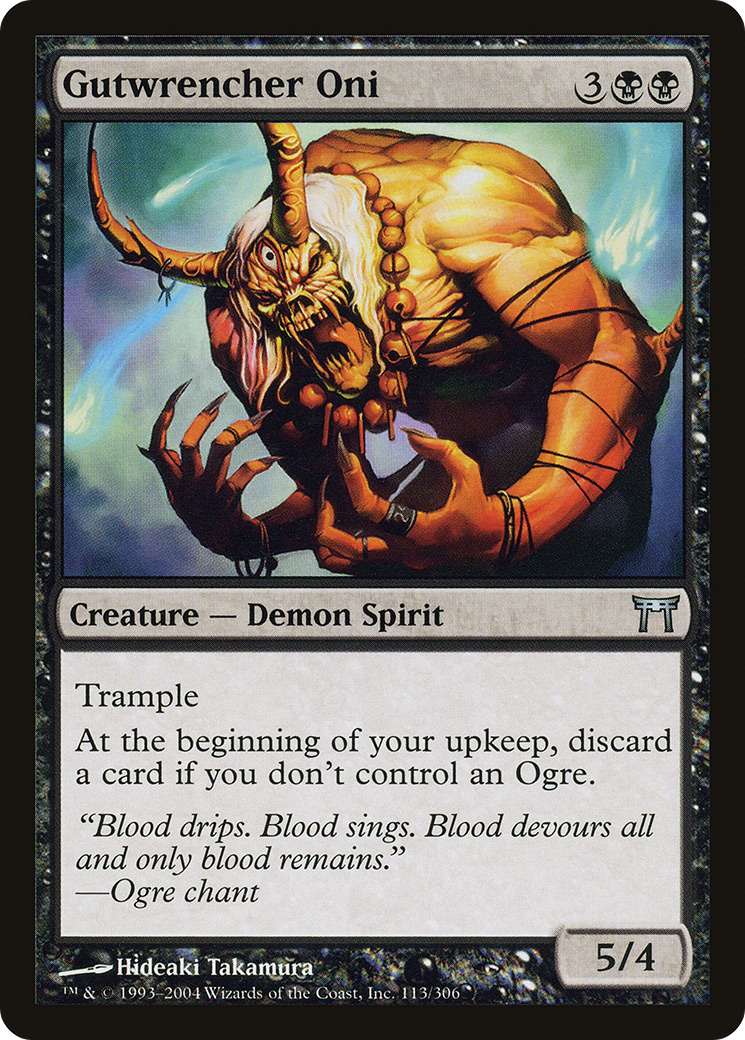 Gutwrencher Oni (113) Foil - Champions of Kamigawa