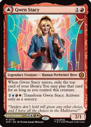Gwen Stacy // Ghost-Spider (Prerelease) (078) Foil - Marvel's Spider-Man