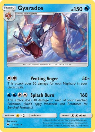 Gyarados (33) Holofoil - Burning Shadows