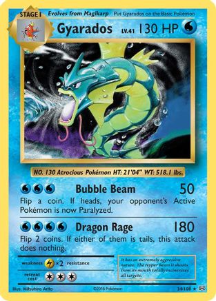 Gyarados (34) Holofoil - Evolutions