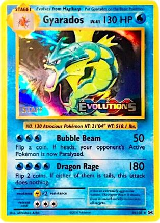Gyarados (Prerelease) [Staff] (34) Holofoil - Black Star Promos