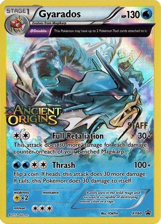 Gyarados (Prerelease) [Staff] (XY60) Holofoil - Black Star Promos