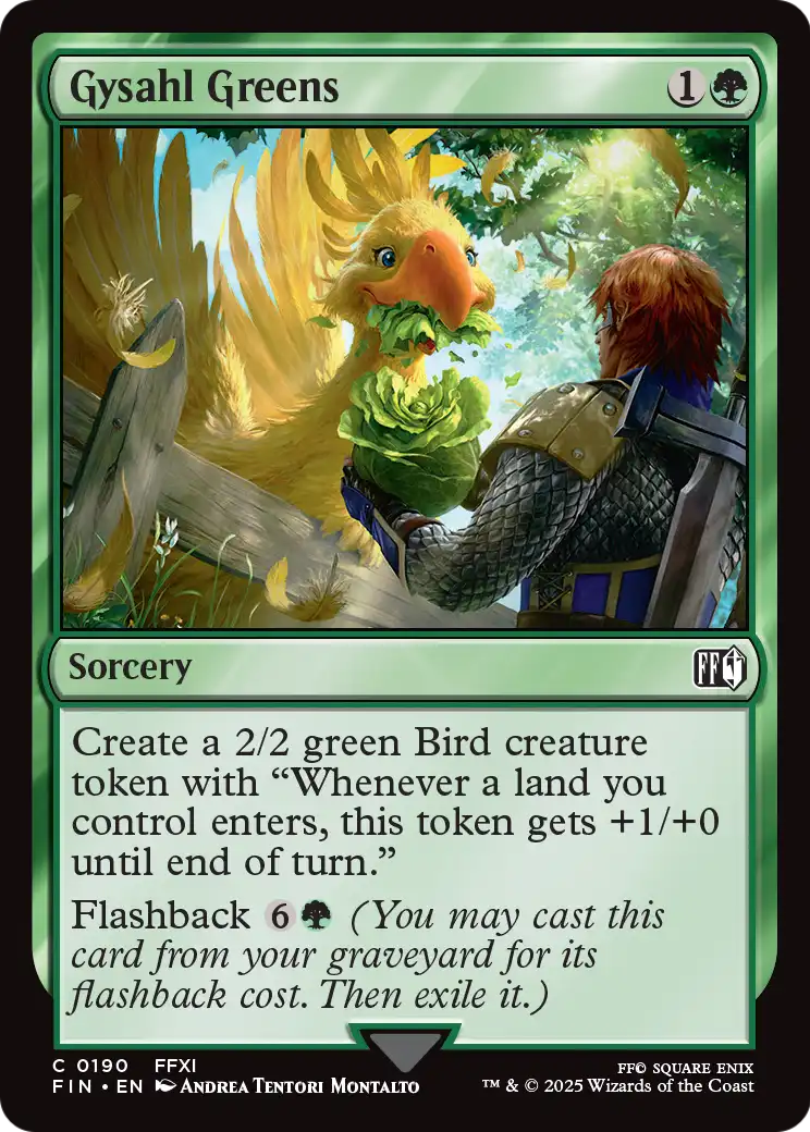 Gysahl Greens (190) Foil - FINAL FANTASY