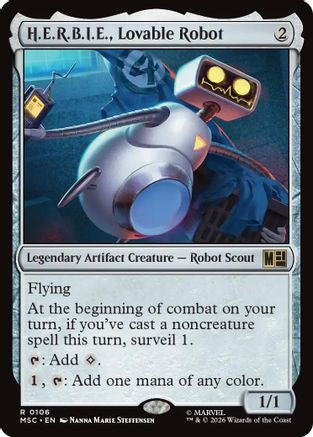 H.E.R.B.I.E., Lovable Robot (106) - Commander: Marvel Super Heroes