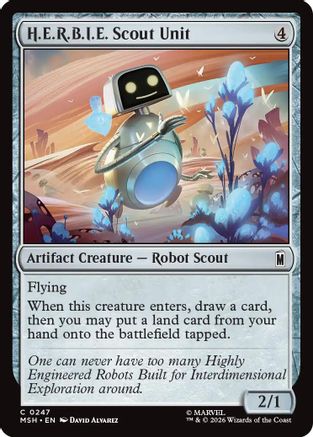 H.E.R.B.I.E. Scout Unit (247) Foil - Marvel Super Heroes