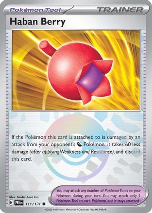 Haban Berry (Poke Ball Pattern) (111) Reverse Holofoil - Prismatic Evolutions