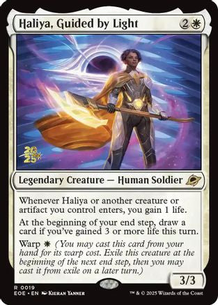 Haliya, Guided by Light (Prerelease) (019) Foil - Edge of Eternities
