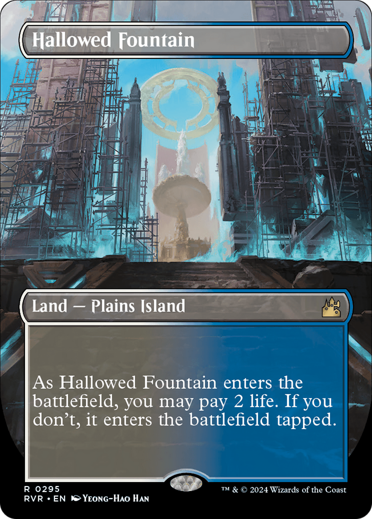 Hallowed Fountain (Borderless) (295) Foil - Ravnica Remastered