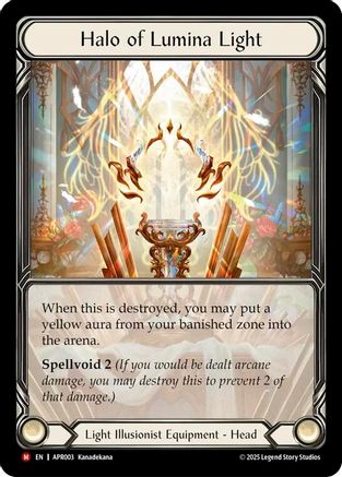 Halo of Lumina Light (Extended Art) (APR003) Cold Foil - Armory Deck: Legends Prism