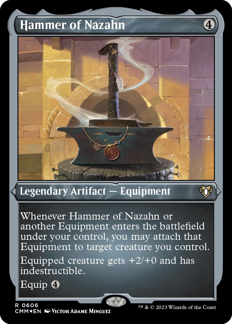 Hammer of Nazahn (606) Etched Foil - Commander Masters