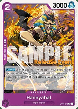 Hannyabal (OP16-072) Release Event Cards