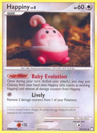 Happiny (52) Reverse Holofoil - Mysterious Treasures