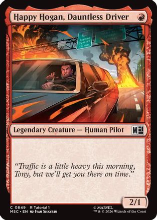 Happy Hogan, Dauntless Driver (849) - Commander: Marvel Super Heroes