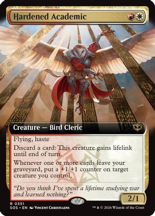 Hardened Academic (Extended Art) (351) - Secrets of Strixhaven