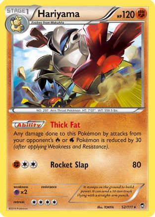 Hariyama (52) - Furious Fists