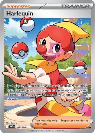 Harlequin (Full Art) (163) Holofoil - White Flare