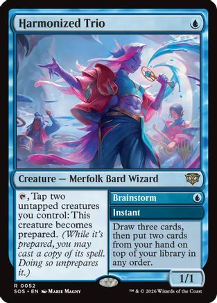 Harmonized Trio // Brainstorm (Promo Pack) (052) Foil - Secrets of Strixhaven