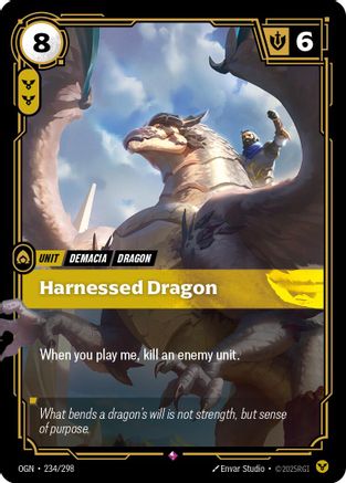 Harnessed Dragon (234) Foil - Origins