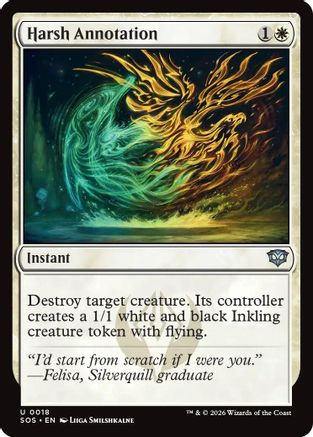 Harsh Annotation (018) - Secrets of Strixhaven