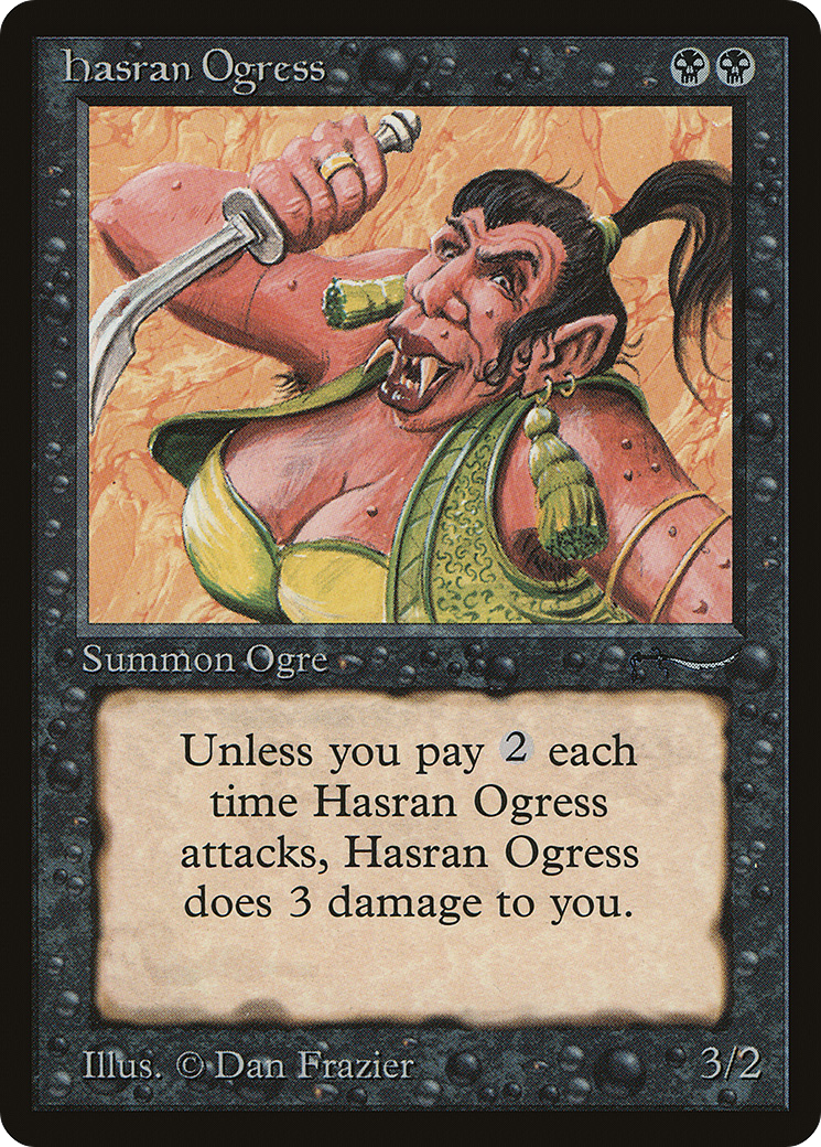 Hasran Ogress (Light Mana Cost) - Arabian Nights
