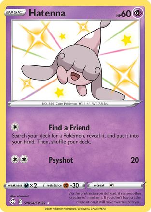 Hatenna (SV054) (Shiny Vault) Holofoil - Shining Fates