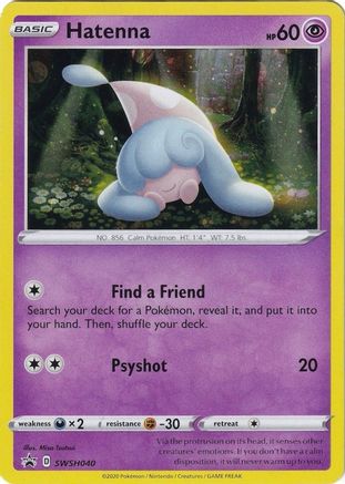 Hatenna (SWSH040) Holofoil - Black Star Promos