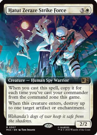 Hatut Zeraze Strike Force (Extended Art) (307) - Commander: Marvel Super Heroes