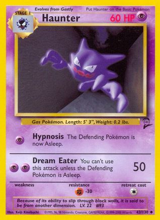 Haunter (43) - Base Set 2