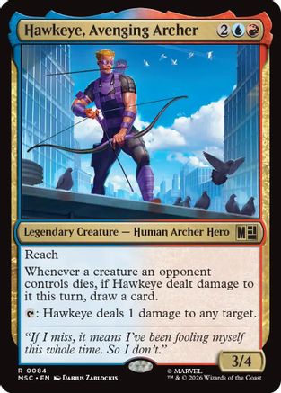 Hawkeye, Avenging Archer (084) - Commander: Marvel Super Heroes