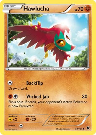 Hawlucha (48) Reverse Holofoil - Fates Collide