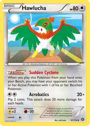 Hawlucha (97) Reverse Holofoil - Steam Siege