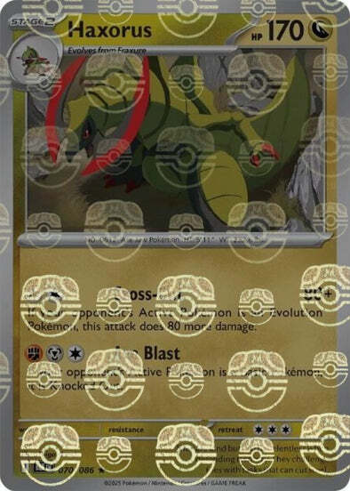 Haxorus (Master Ball Pattern) (70) Reverse Holofoil - Black Bolt