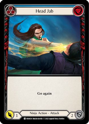Head Jab (Blue) (BEN024) - Blitz Deck: Outsiders - Benji