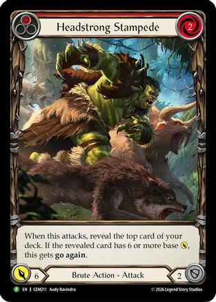 Headstrong Stampede (Micro Text) (GEM211) - GEM Pack