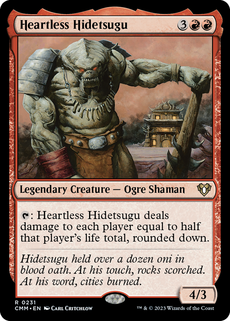 Heartless Hidetsugu (231) - Commander Masters