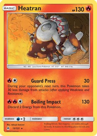 Heatran (13) Reverse Holofoil - Forbidden Light