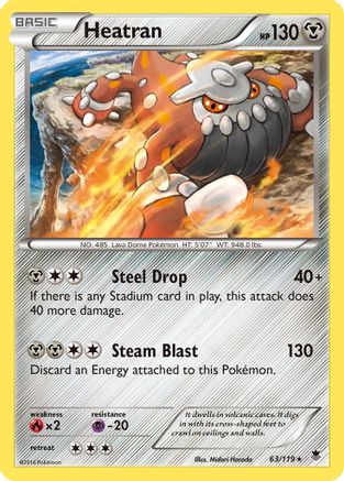 Heatran (63) Holofoil - Phantom Forces