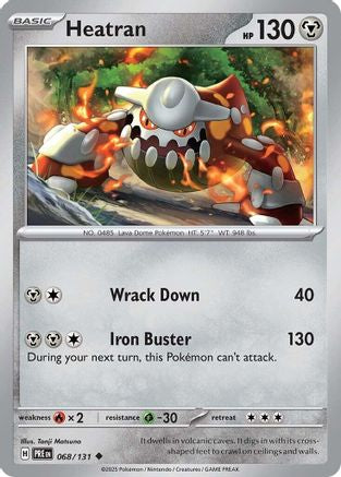 Heatran (68) Reverse Holofoil - Prismatic Evolutions