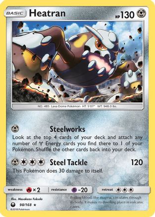Heatran (98) Reverse Holofoil - Celestial Storm
