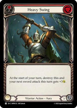 Heavy Swing (Red) (MPW133) Rainbow Foil - Mastery Pack Warrior
