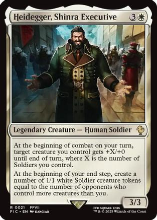 Heidegger, Shinra Executive (021) Surge Foil - Commander: FINAL FANTASY