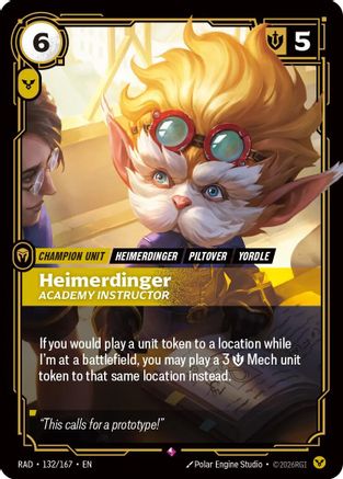 Heimerdinger, Academy Instructor (132) Foil - Radiance