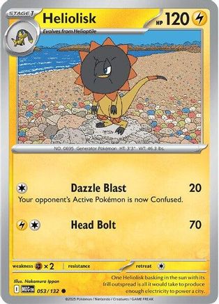 Heliolisk (53) Reverse Holofoil - Mega Evolution